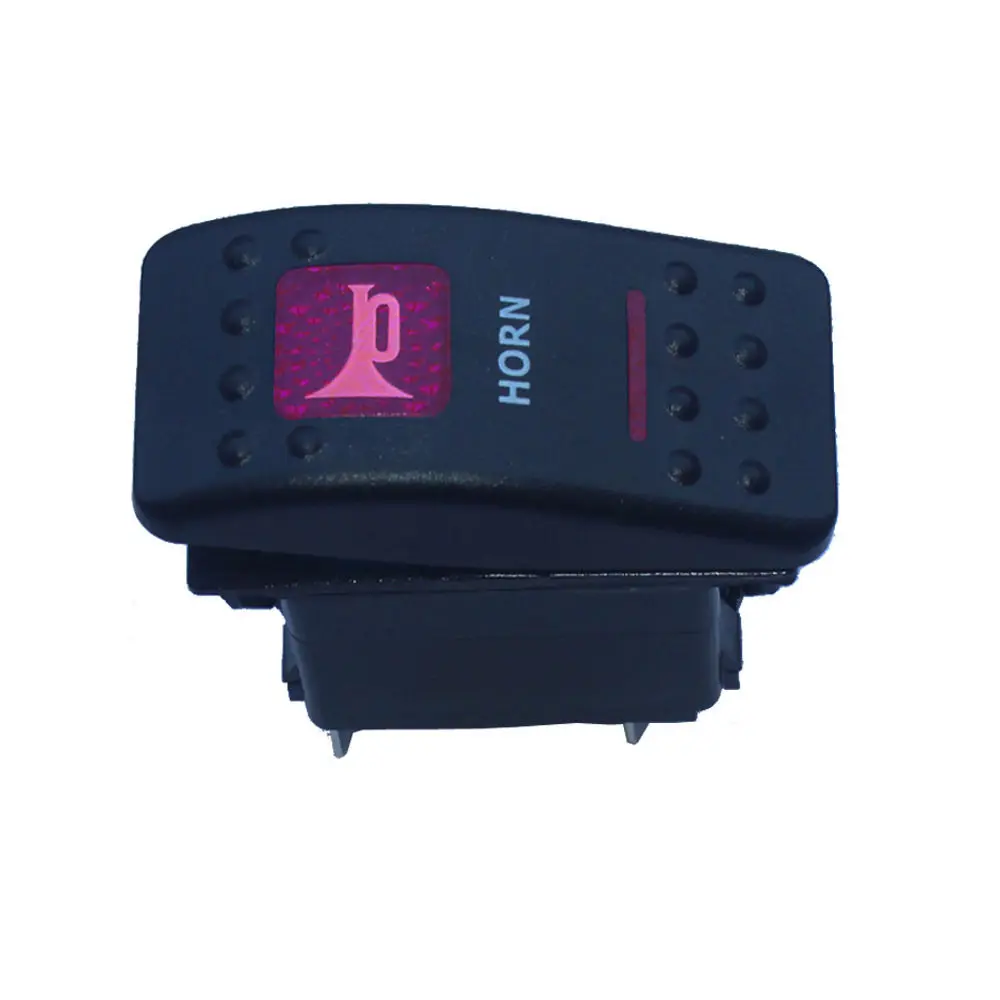 Автомобильный тумблер EE с поддержкой 12 В 20 А красный светодиодный рожковый