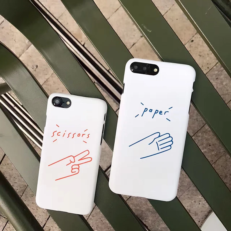 YKUPUP Забавный мультяшный чехол для телефона Iphone Xs Чехол Ножницы Бумага прочный