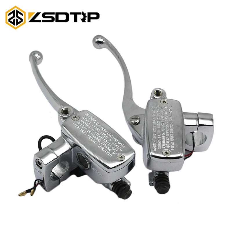 ZSDTRP 25 мм Серебряный тормозной цилиндр мотоцикла гидравлические рычаги сцепления