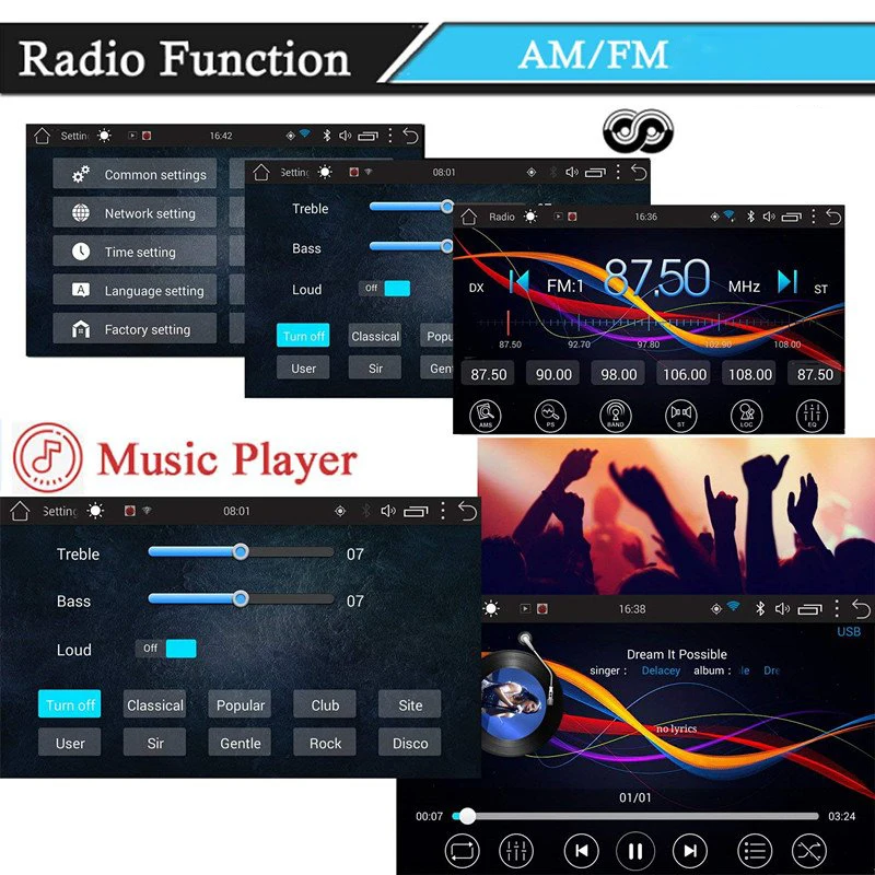 Panlelo S1/S1Plus 2 Din Android 2G ram 3 2G rom 7 дюймов 1080P gps радио 2din Android мультимедиа для Lada Vesta Chevrolet Cruze