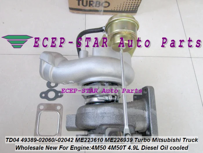 Турбо TD04 49389 02060 02042 ME223610 ME226939 Турбокомпрессор Для Mitsubishi Truck 4M50T 4M50