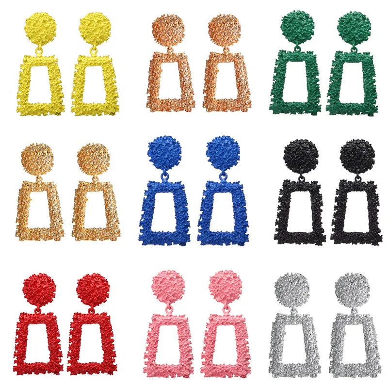 Большие квадратные геометрические Подвесные серьги Modyle очаровательные женские