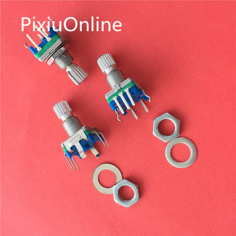 2PCS YT2004 Rotary encoder with switch EC11 Audio digital potentiometer handle length 15mm coding Free Shipping | Обустройство дома