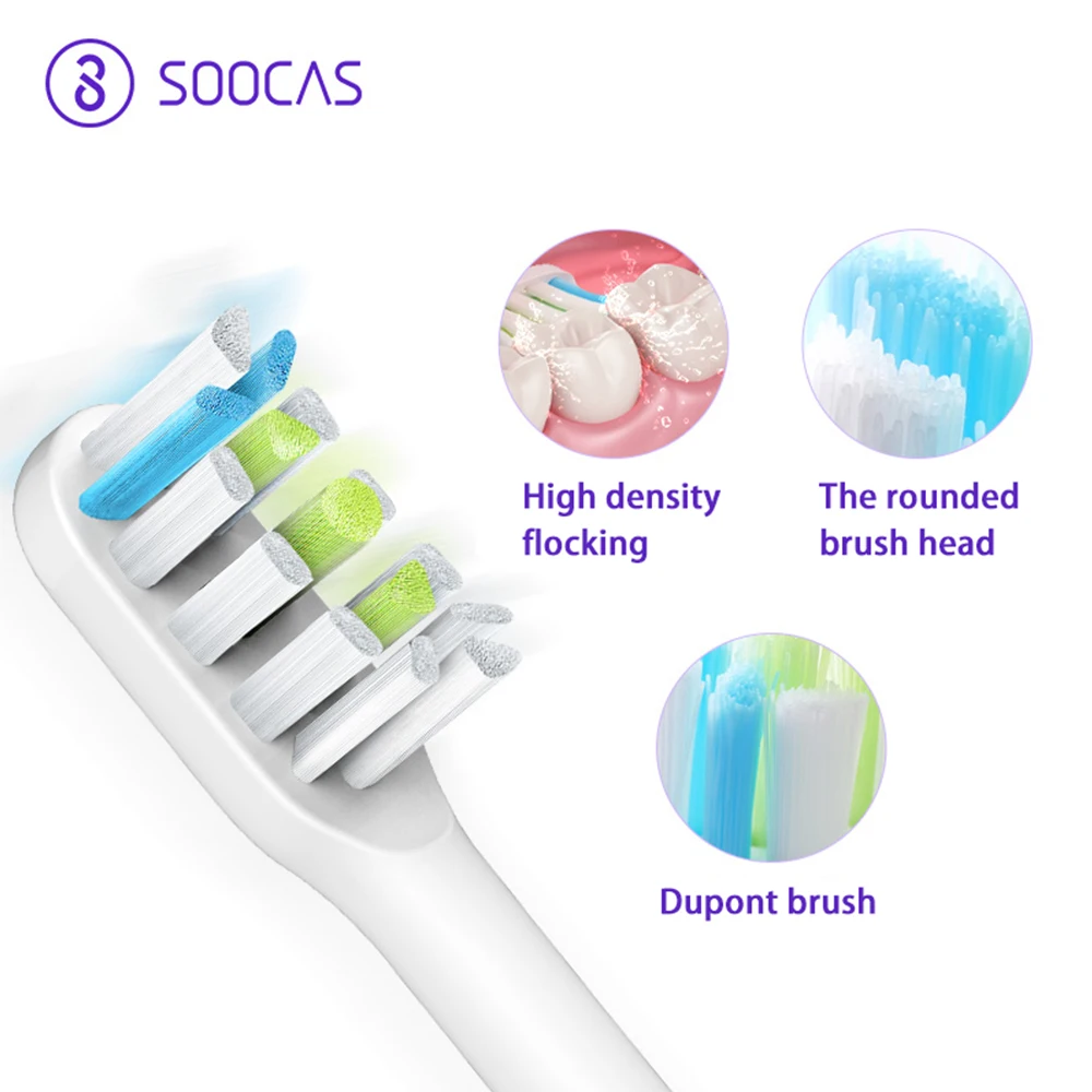 Xiaomi mijia Soocas X3, звуковая зубная щетка, зубная щетка, USB перезаряжаемая, обновленная, для взрослых, водонепроницаемая, ультра звуковая, автоматическая