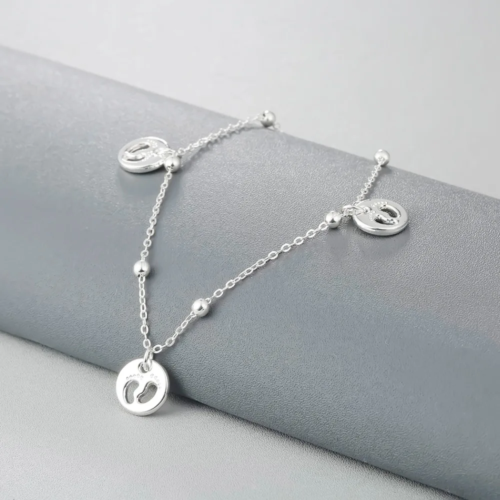 Чандлер Для женщин след браслет цепочка на лодыжку &quotсобачья лапа&quot босиком