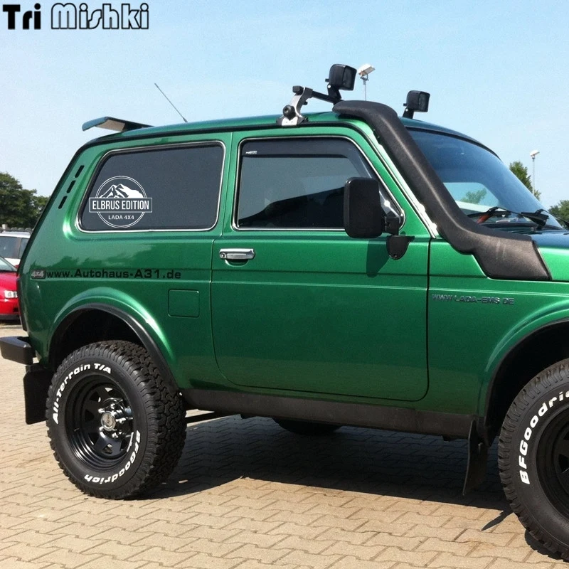 Tri Mishki HZX255 15*18.5см 1 4шт прикольные виниловые наклейки на авто elbrus edition lada niva 4x4 лада
