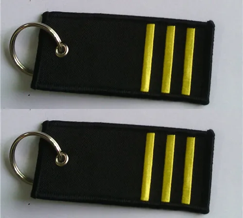 Copilot значок ранга брелок 3 полосы вышивка с обеих сторон | Автомобили и мотоциклы