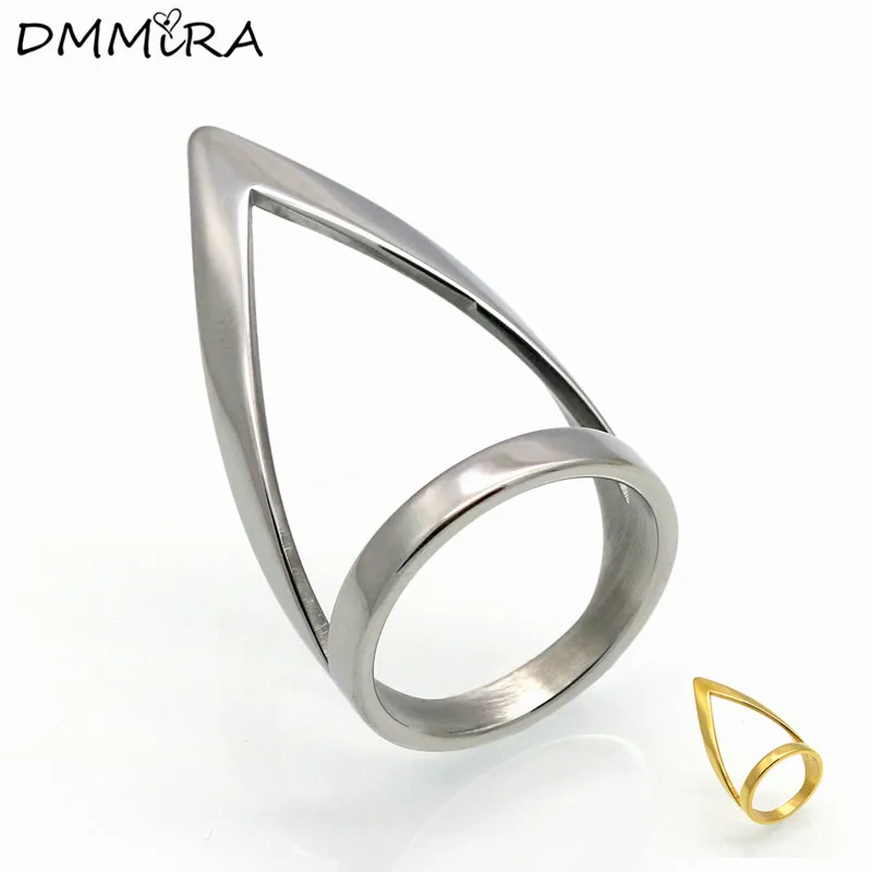 Лидер продаж модные женские и мужские простые острые золотые воронки из