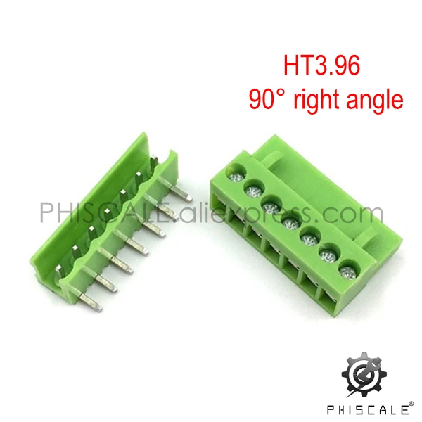 PHISCALE HT3.96 2 10Pin 3 96 мм шаг прямые/Изогнутые игольчатые клеммные колодки наборы