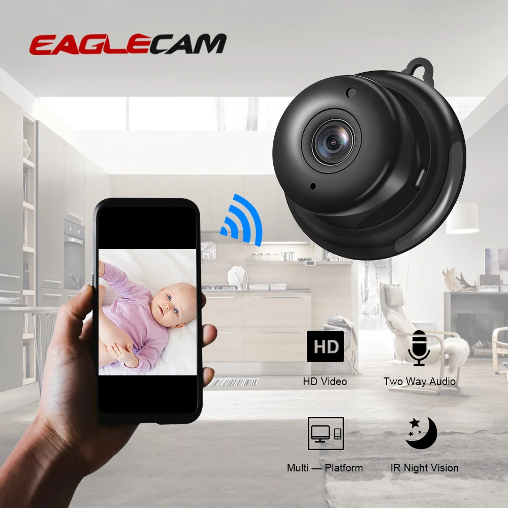 Full HD 1080P мини беспроводная WIFI самая маленькая ip камера инфракрасное ночное