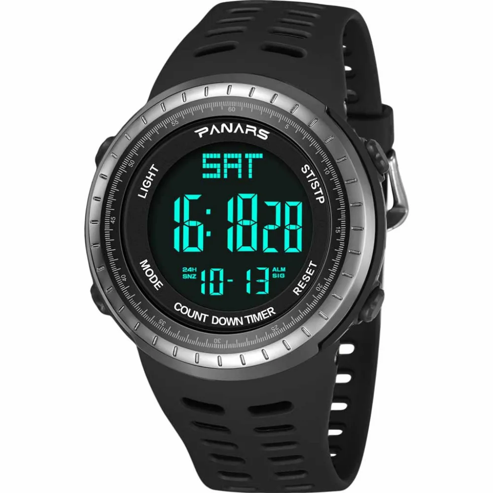 Цифровые часы для мужчин спортивные электронные военные панары