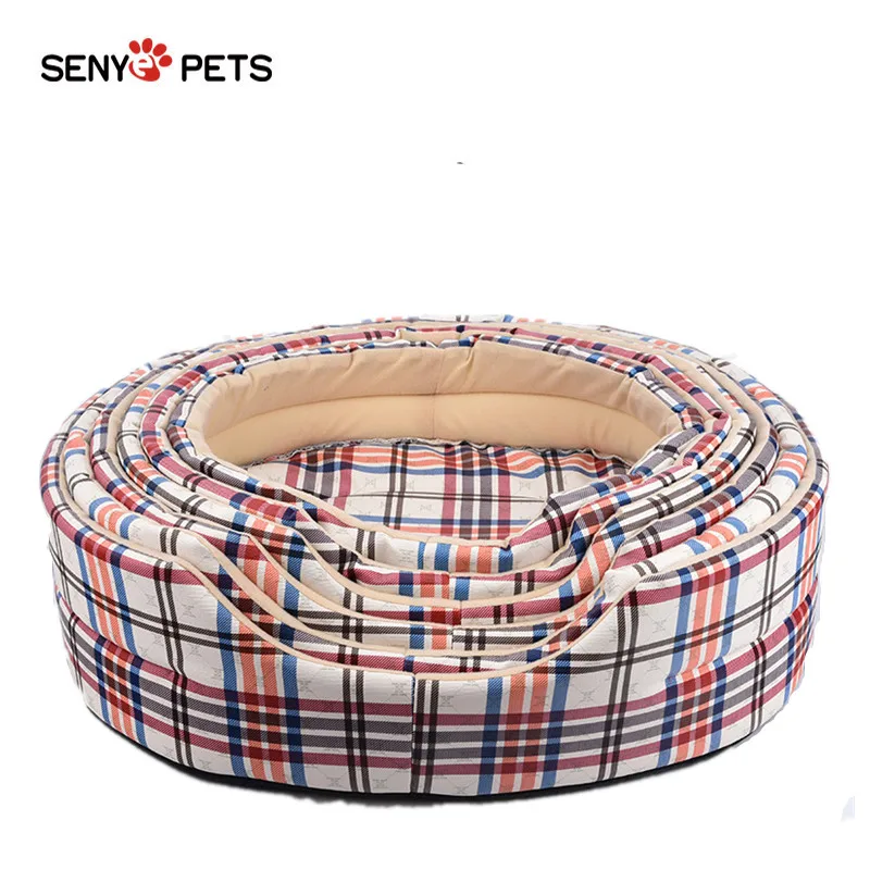 SENYEPETS PU круглая кровать для собаки ПЭТ кошек и собак дышащий супер удобный дом |