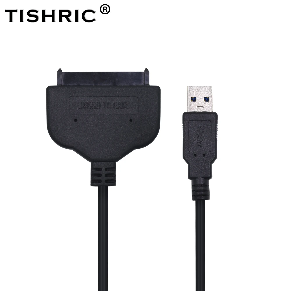Оригинальный черный высокоскоростной кабель TISHRIC с USB 3 0 на 15 + 7 22Pin SATA III 2 5 дюйма