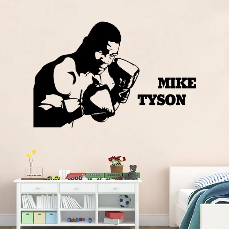 On Sale Tyson wall stick a boxing champion wall pavilion martialarts school sports classroom wall stickers