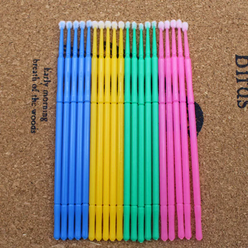 100 шт Одноразовые накладные ресницы Хлопковые Тампоны для наращивания Микро