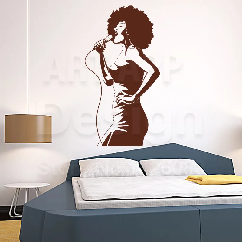 Художественный новый дизайн ПВХ домашний декор недорогой Afric Singer настенный