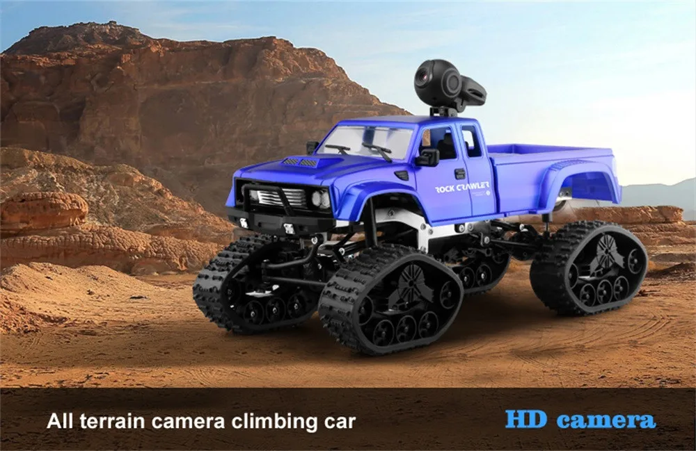 1:16 RC грузовик пикап скалолазание машина 0.3MP HD wifi камера Багги Детские игрушки 4WD двойные двигатели Bigfoot грузовик
