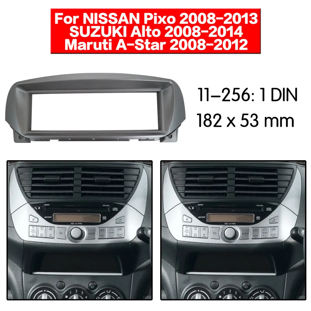 Автомобильная Радио фасция для NISSAN Pixo/SUZUKI Alto Maruti A Star 2009 + Dash CD отделка установка