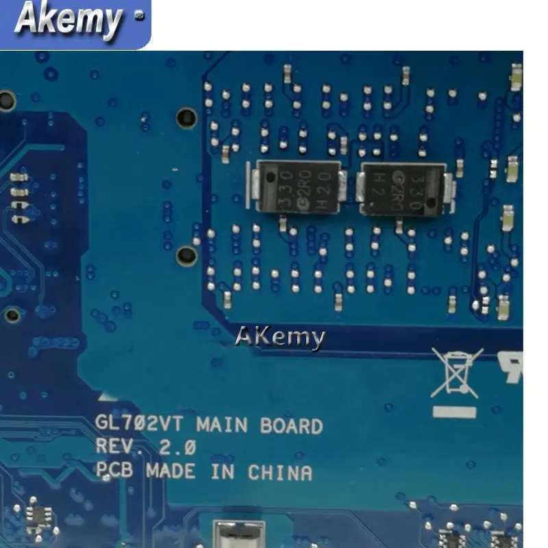 Akemy ROG GL702VT материнская плата для ноутбука For Asus GL702VS GL702V GL702 тест оригинальная I5-6300HQ