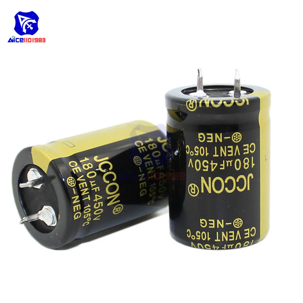 Алюминиевый электролитический конденсатор 450V 180 мкФ 25x35mm Высокочастотный