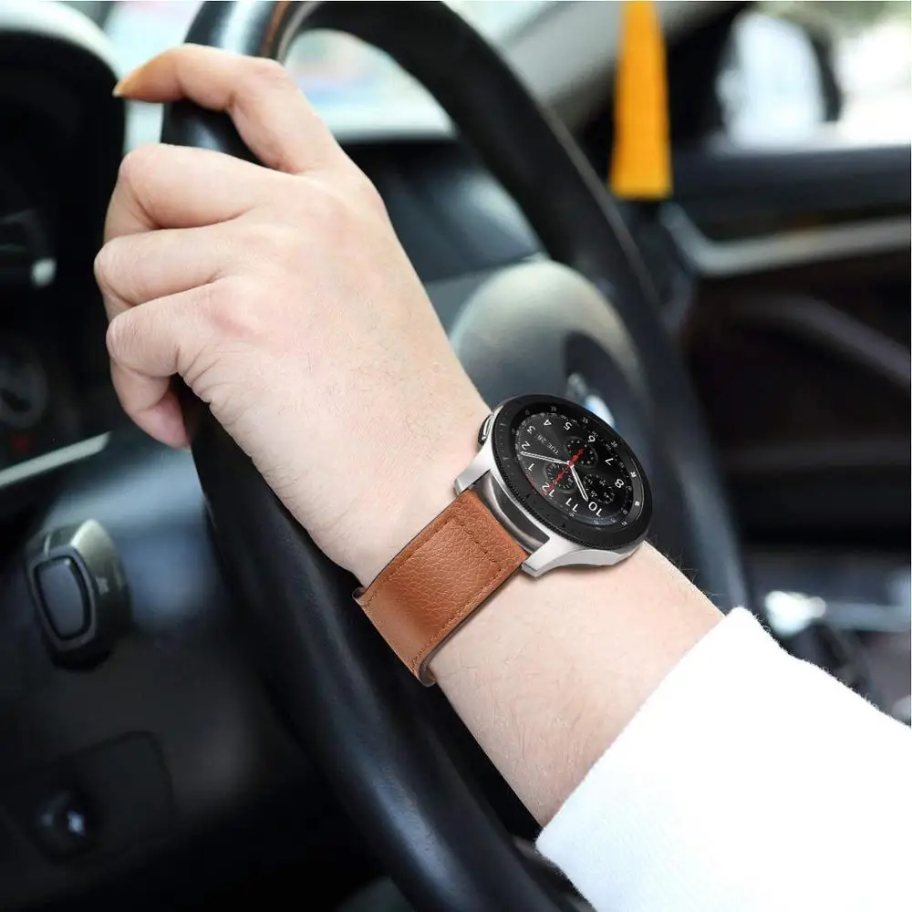 22 мм 20 ремешок для часов, мм для samsung galaxy gear s3 frontier band galaxy 46 мм часы Активный кожаный ремешок