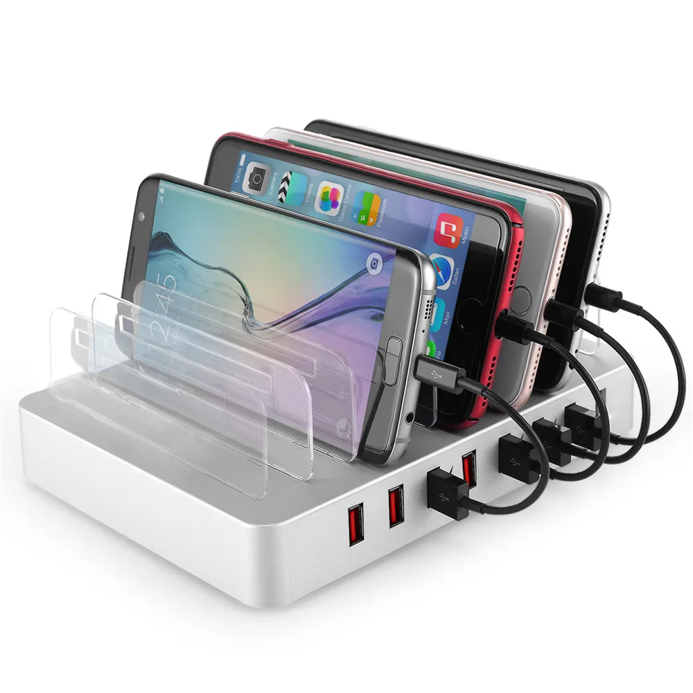 8 портов настольное USB зарядное устройство 96 Вт многофункциональная док-станция