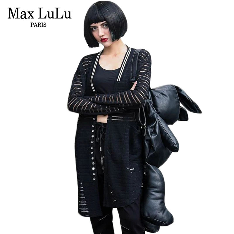 Max LuLu/Новинка 2018 роскошные модные сексуальные длинные блузки для девочек женские