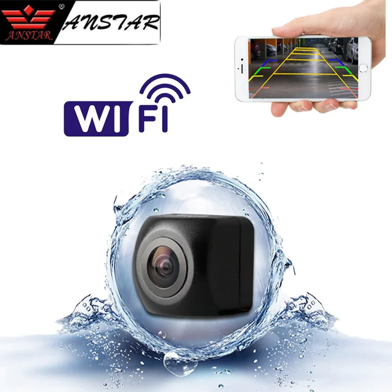 ANSTAR мини камера заднего вида WiFi Автомобильная водонепроницаемая широкоугольная