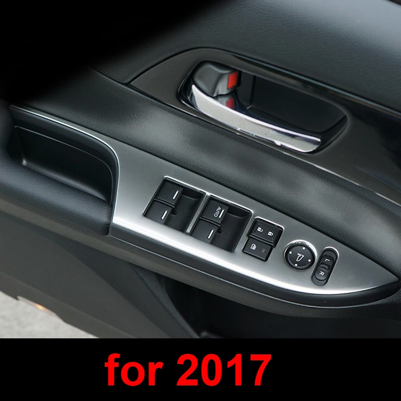 4 шт. для Honda Accord 2014-2016 2017 2018 дверная стеклянная подъемная панель декоративная рама