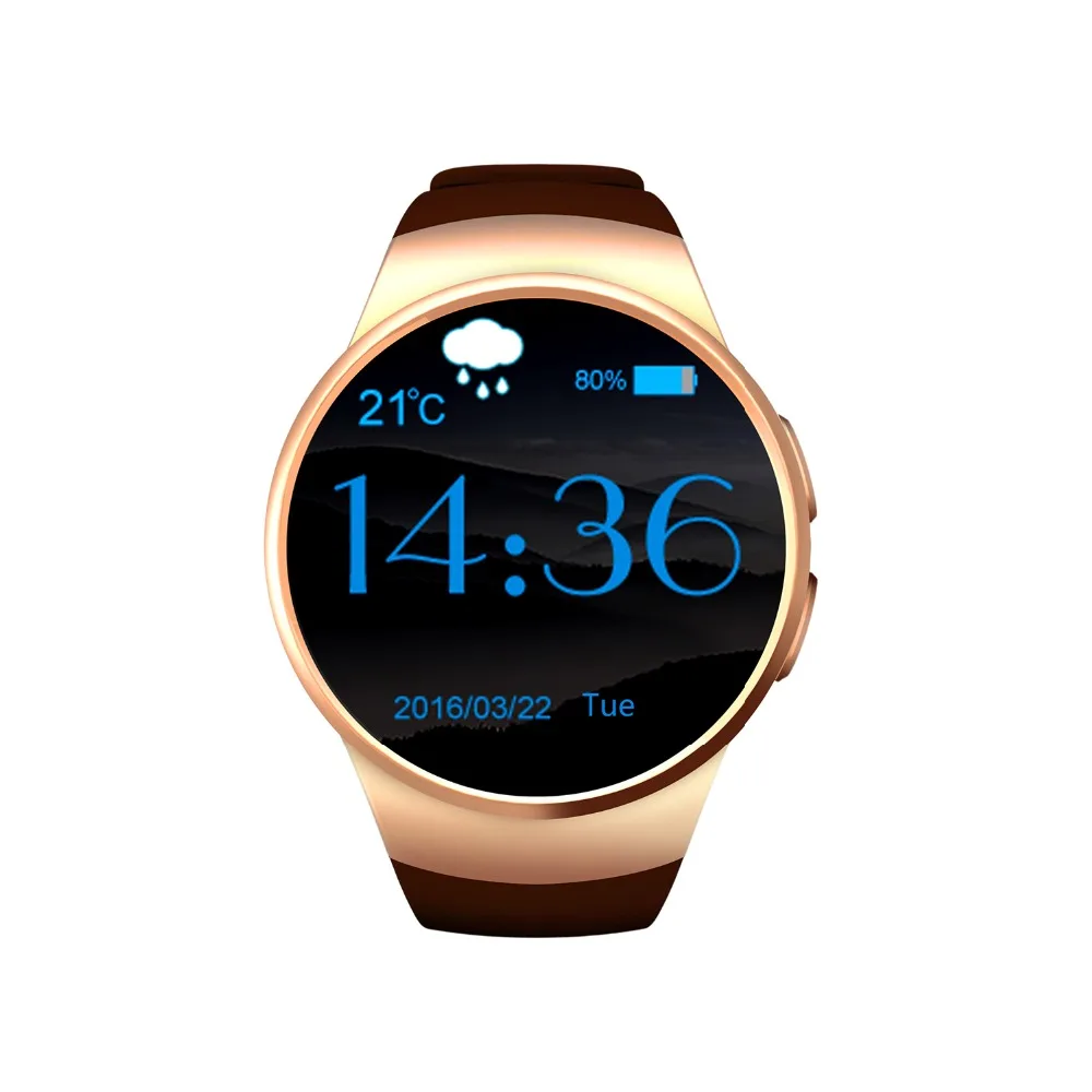 2019 Новый KW18 сердечного ритма Смарт-часы Bluetooth SmartWatch SIM совместимый для Apple IOS Android