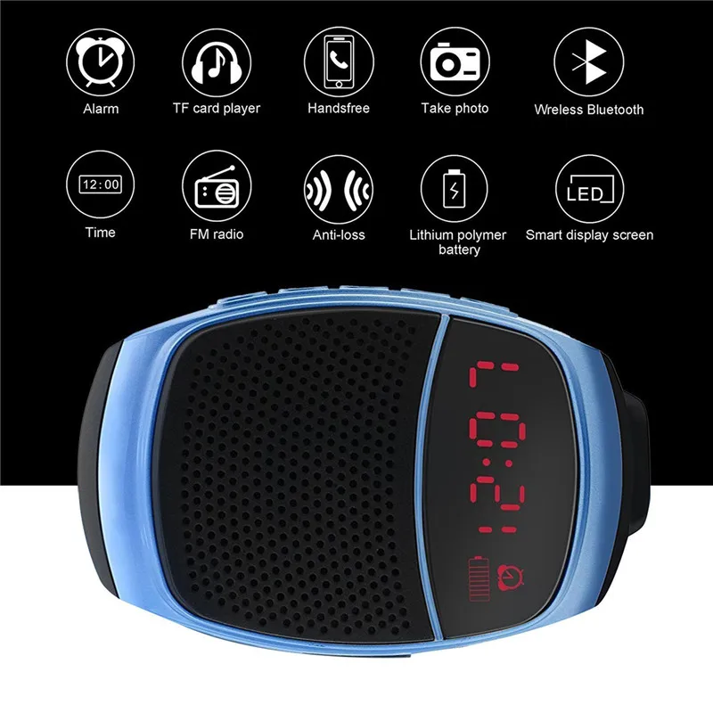 LemonMan B90 Смарт часы Спортивные Беспроводные Bluetooth колонки Hands free Вызов TF карта