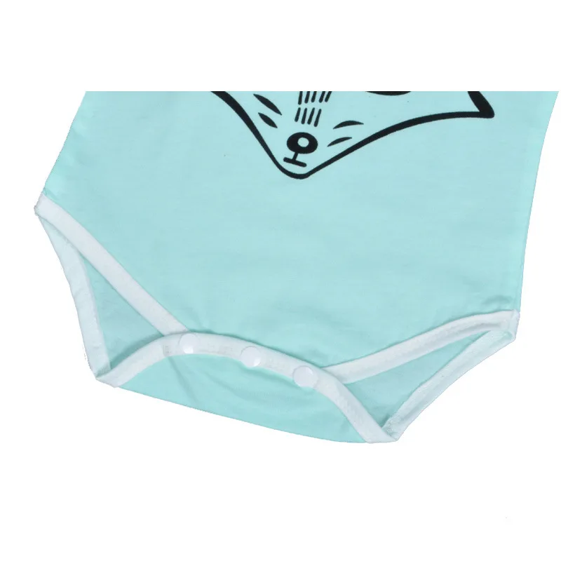 2017 baby conjoined clothes cartoon fox triangular spring rompers boy girl cute newborn | Детская одежда и обувь