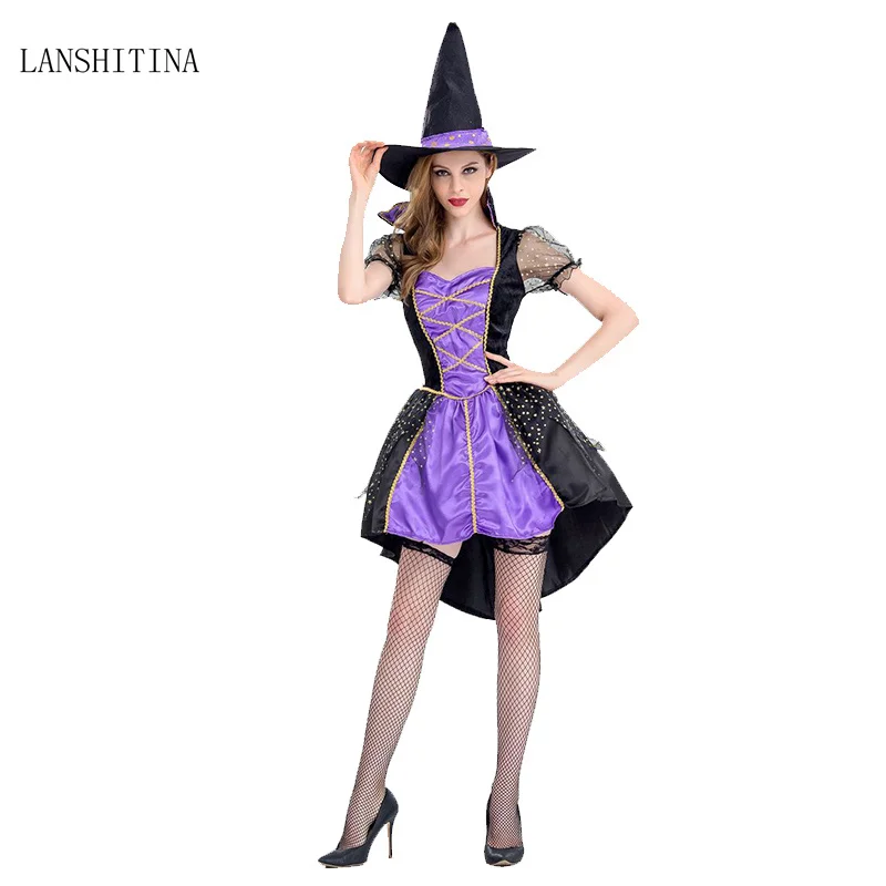 LANSHITINA/Карнавальные костюмы ведьмы для взрослых Благородный маскарадный костюм