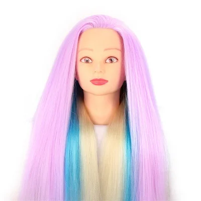 CAMMITEVER радужные волосы головы манекена манекен многоцветные манекены для