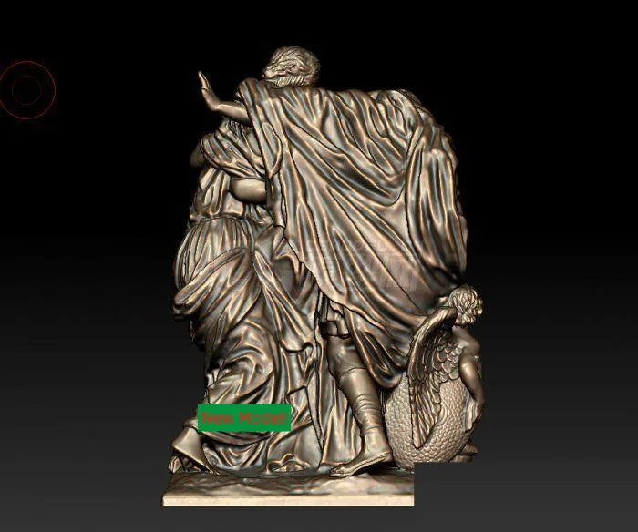 Модель 3D модель рельеф STL формат файла богини милосердия арье и плод | Инструменты