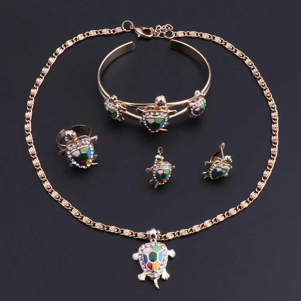 OEOEOS винтажная подвеска в виде черепахи золотой цвет искусственный кристалл