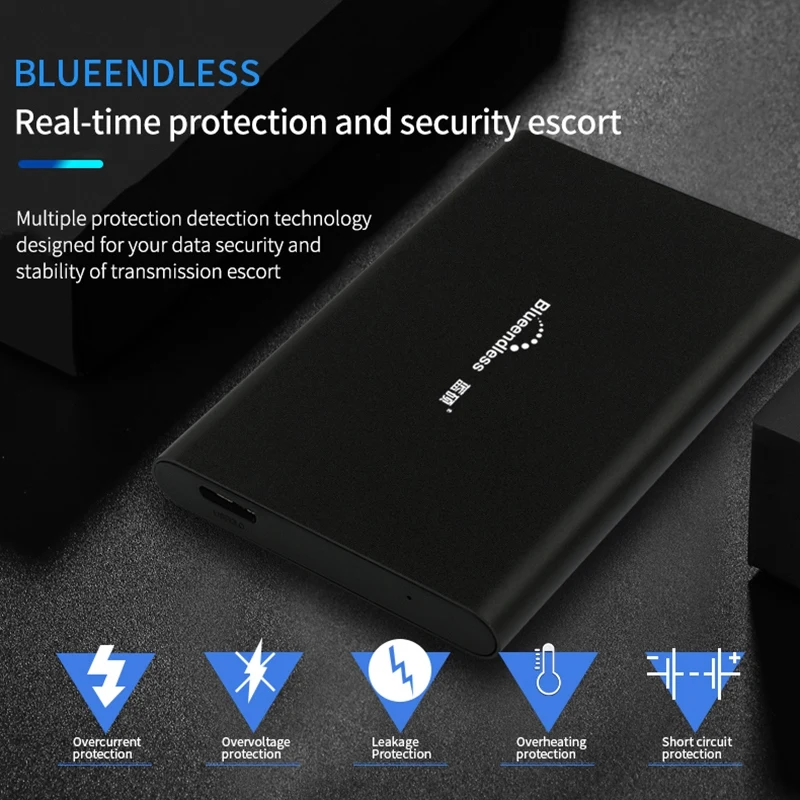 Blueendless Hdd внешний жесткий диск металлический 2,5 дюйма Sata Hdd Usb 3,0 Ssd жесткий диск Hd внешний