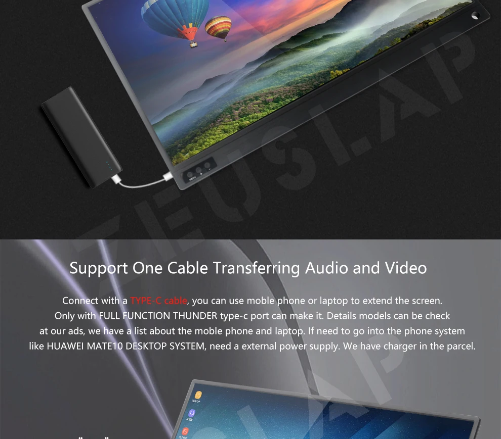 15,6 дюймов 1920X1080P FHD сенсорный портативный монитор экран для Macbook/PS4/Switch/samsung DEX/huawei EMUI/Hammer TNT