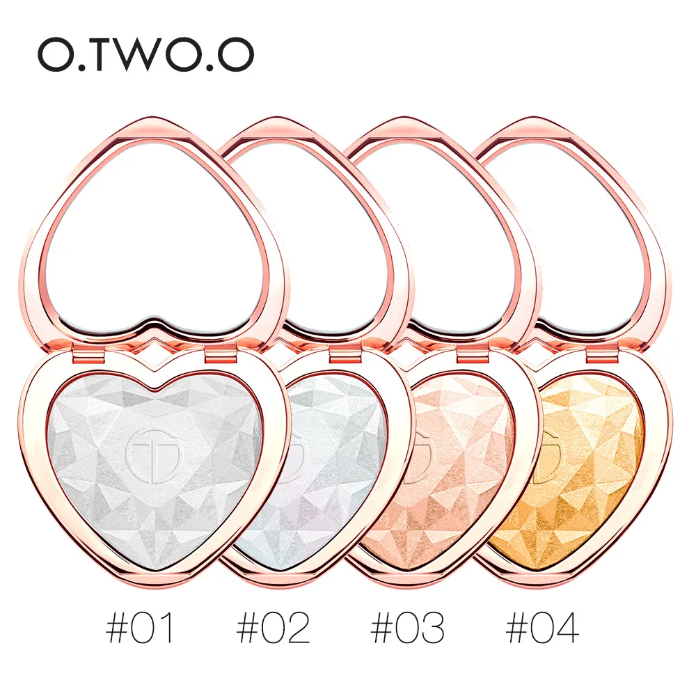 O. two. O beauty makeup новая в форме сердца высоколегкая компактная пудра консилер три
