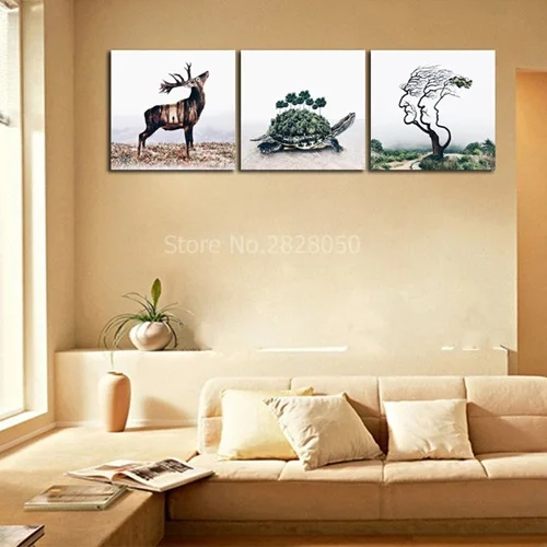 Абстрактный Декор для гостиной картина из 3 панелей|modern artwork|canvas painting3 panel |