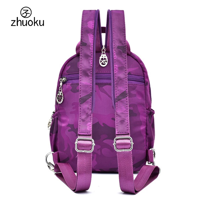 Маленький мини-рюкзак водонепроницаемый нейлоновый тканевый Оксфорд двойная