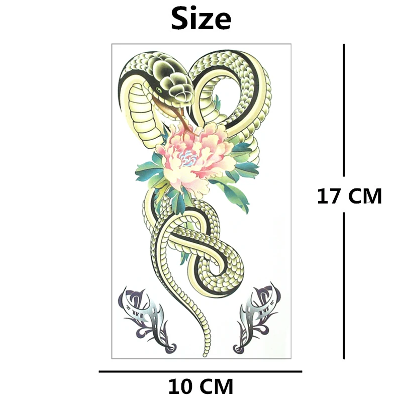 Тату наклейка на руку водостойкая 17 х10 см|flash tattoo stickers|tattoo stickerhenna stickers |
