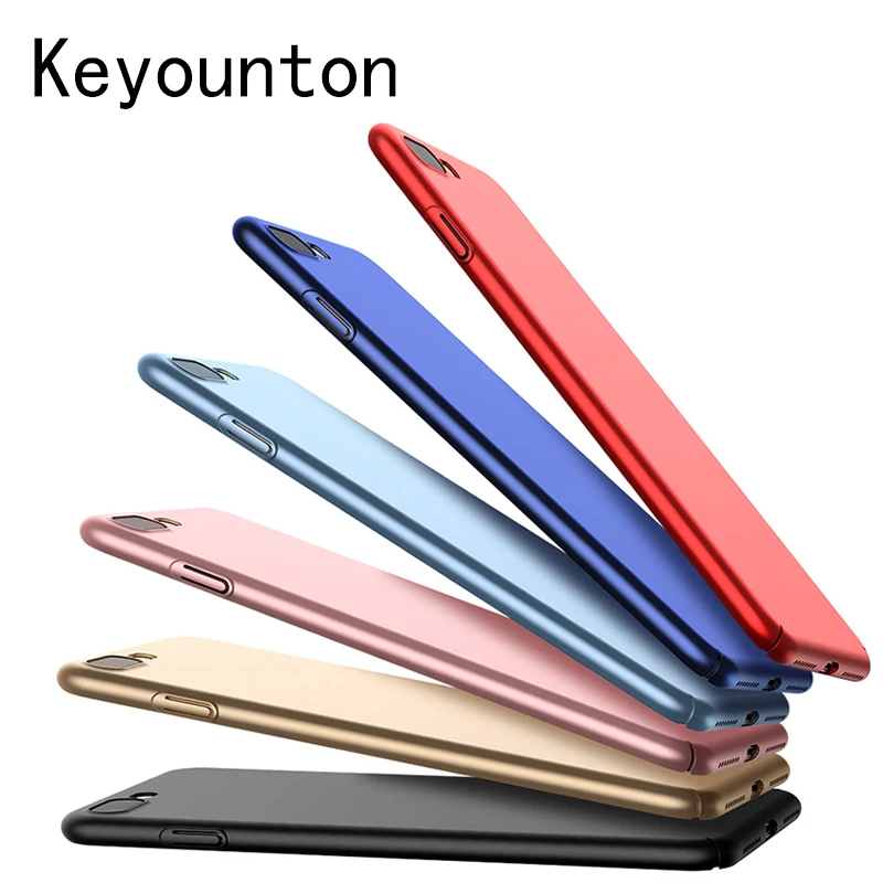 Чехол Keyounton для iPhone X черный чехол матовая жесткая сумка мобильного телефона 6 S Plus