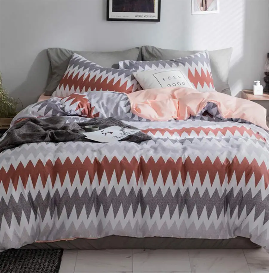 

Brief geometric bedding set adult teen kid boy,full queen king modern design cotton bedclothes bed sheet pillow case duvet cover