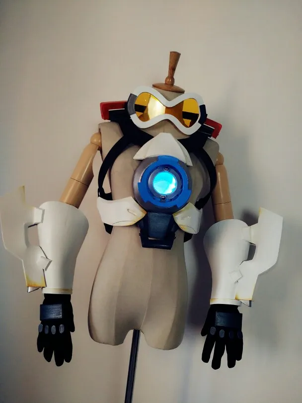 По индивидуальному заказу Overwatch Лена окстон Косплей Трейсера Броня
