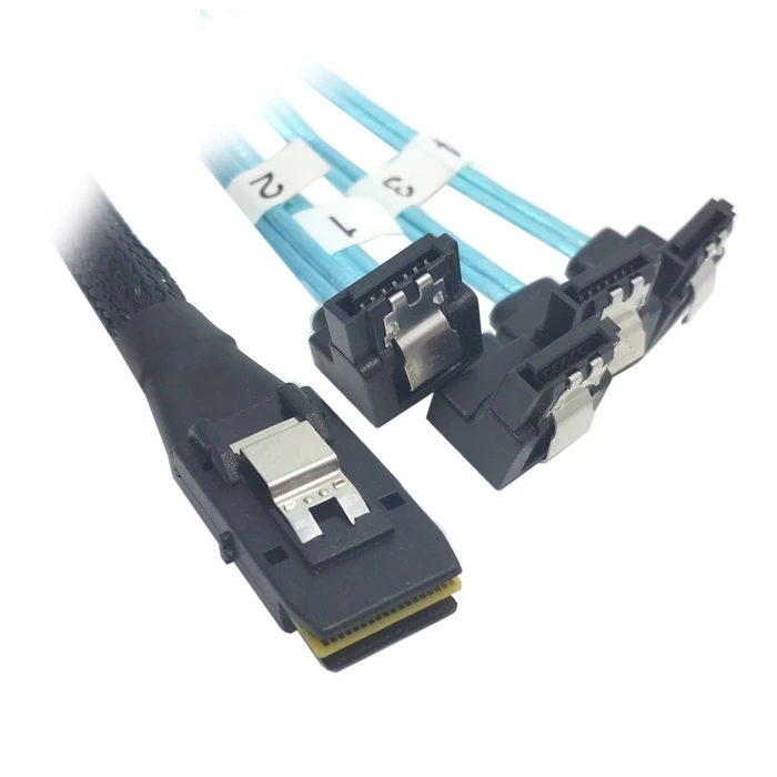 100 см Mini SAS 4i SFF 8087 36 контактный хост под углом 90 градусов 4 SATA 7Pin Target HDD жесткий