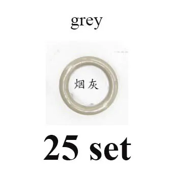 25set grey 25 наборов высокое качество металл латунь 9,5 мм зубчатая Кнопка Экологичные кнопки для ухода за кожей Поппер пряжки 20 Доступные цвета - Цвет: 25set grey