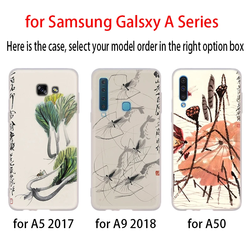 Роскошный чехол для Samsung A32 A52 A72 A12 A42 5g A21S A50 A51 A3 A5 A6 A7 A8 Plus 2018 2017 qi baishi с принтом |