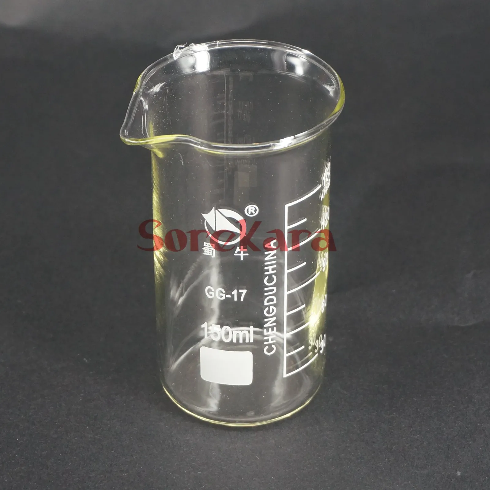 150 мл высокий формы стакан из боросиликатного стекла для химической лаборатории