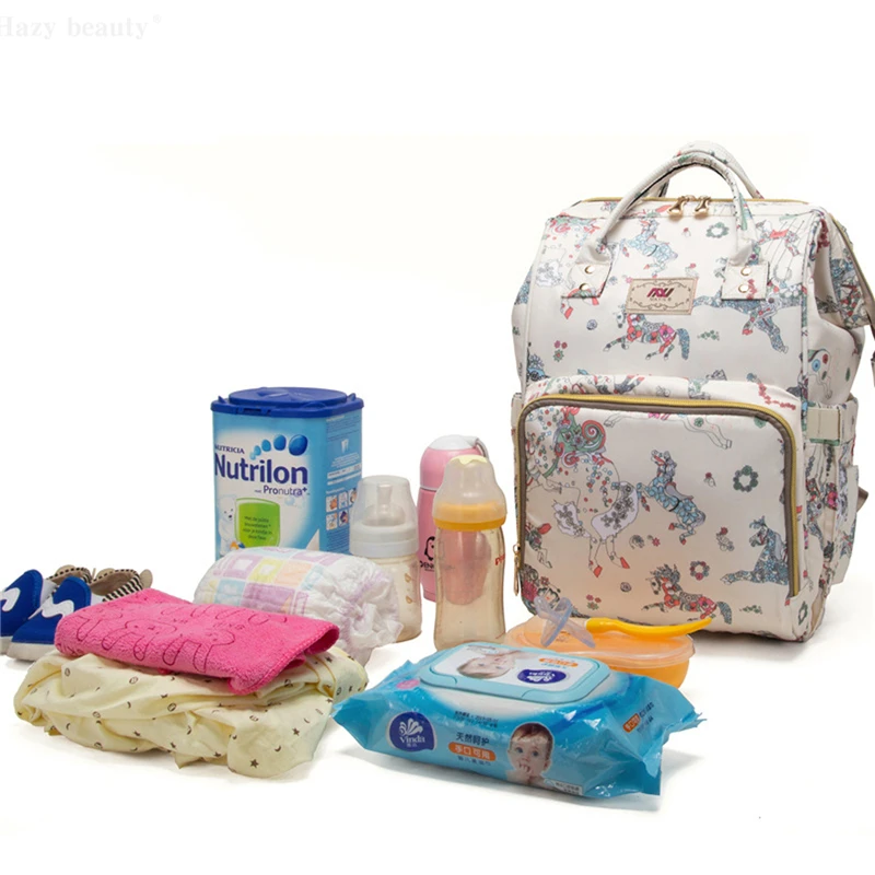 Fashion Large Diaper Bag Organizer Nursing Care Baby Bags for Mom Travel Nappy Zipper Changing | Мать и ребенок